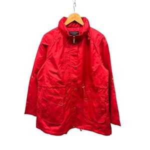 Centigrade Built In Packable Jacket Women's Size Large Red Rain Coat Hiking